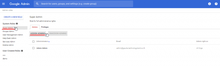 [Google Workspace Admin] วิธีการการจัดการบัญชีผู้ดูแลระบบ Google Admin Sns-Brigh10